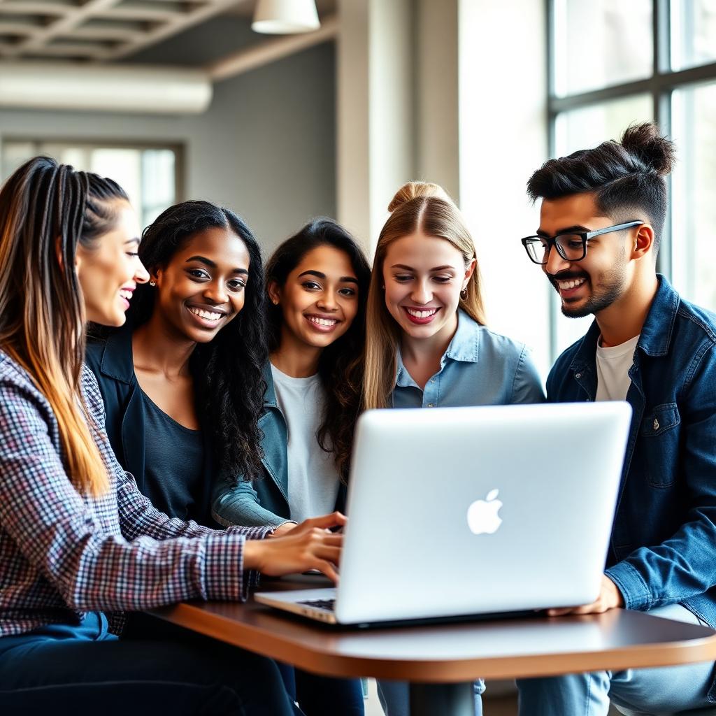 Young tech team in discussion